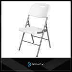 Silla plegable Bynox blanca apta exterior - FI-SILPLE-BL