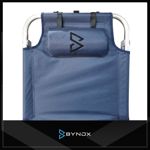 Reposera de camping playa Bynox c/conservadora y bolsillos FI-RPSCOO-AZ