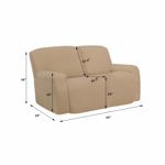 Slipcover, sillón reclinable, de microfibra, elástico, fácil de llevar, x