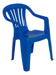 Silla Plastica De Jardin Mor 15151106 Color Azul