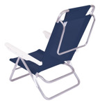 Reposera Reclinable De Playa Mor 002105 Azul Aluminio