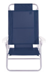 Reposera Reclinable De Playa Mor 002105 Azul Aluminio