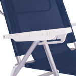 Reposera Reclinable De Playa Mor 002105 Azul Aluminio