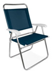 Reposera De Playa Mor Master Plus 002112 Azul Aluminio