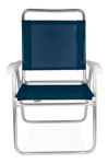 Reposera De Playa Mor Master Plus 002112 Azul Aluminio