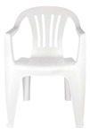 Silla Poltrona De Plástico Mor Modelo 15151101 Color Blanco