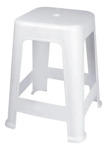 Banqueta De plástico Mor 15151111 Apilable blanca