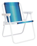 Reposera Apoyabrazos Infantil Mor 002009 De Aluminio Azul