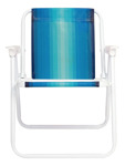 Reposera Apoyabrazos Infantil Mor 002009 De Aluminio Azul