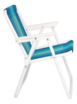 Reposera Apoyabrazos Infantil Mor 002009 De Aluminio Azul