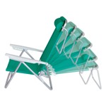 Silla Reclinable de Aluminio Con Almohadilla Anis Mor