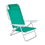 Silla Reclinable de Aluminio Con Almohadilla Anis Mor