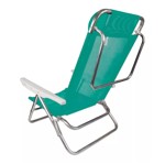 Silla Reclinable de Aluminio Con Almohadilla Anis Mor