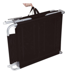Kit x2 Reposera Camastro Aluminio Plegable 4 Pos. 100 Kg Mor