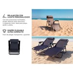 Reposera De Playa Reclinable Gadnic Plegable 2 Posiciones