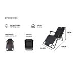 Reposera De Playa Reclinable Gadnic Plegable 2 Posiciones