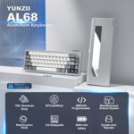 Teclado mecánico inalámbrico YUNZII AL68 60% QMK/VIA