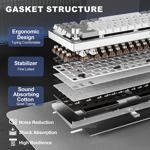 Teclado mecánico inalámbrico YUNZII AL68 60% QMK/VIA