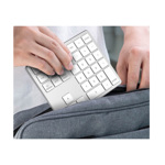 Teclado Numerico Extendido Bluetooth Inalambrico Usb - C - SILVER 