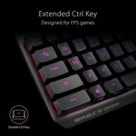 Teclado ASUS ROG Strix Scope RX Gaming Interruptor rojo mecánico