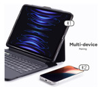 Funda Teclado Zagg iPad Air 11 M2 Pro Keys 2 - Negro/gris
