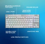 Teclado Wireless Logitech G915 X Lightspeed Tkl Blanco Rgb