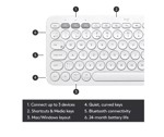 Teclado Bluetooth Logitech Pebble Keys 2 K380s Español Blanco