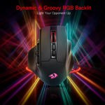 Ratón inalámbrico MMO para juegos Redragon M811 PRO con 15 botones