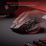 Ratón inalámbrico MMO para juegos Redragon M811 PRO con 15 botones