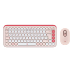 Kit Teclado Y Mouse Inalambricos Logitech Icon Pop Rosa 920-013053