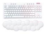 Teclado mecanico Logitech G715 Wireless Aurora Blanco en ingles 920-010453