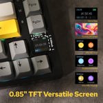 Teclado mecánico EPOMAKER Ajazz AK820 Pro 75% w/ TFT Disp
