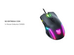 Mouse Gamer Onikuma CW905 Negro DPI 6400 con Luz RGB