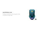 Mouse Rosa Inalámbrico Gamer Onikuma CW905 con Luz RGB