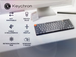 Teclado Mecánico Keychron K7 MAX Inalámbrico 65% Switch Rojo Retroiluminado RGB Hot Swap