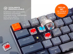 Teclado Mecánico Keychron K7 MAX Inalámbrico 65% Switch Rojo Retroiluminado RGB Hot Swap