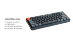 Teclado Mecánico Keychron K7 MAX Inalámbrico 65% Switch Rojo Retroiluminado RGB Hot Swap