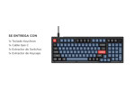 Teclado Mecánico Keychron V5 MAX Inalámbrico 96% Switch Rojo Retroiluminado RGB