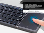 Teclado Inalámbrico Gadnic Plegable con Touchpad Compatibilidad Universal