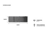 Teclado Inalámbrico Gadnic Plegable con Touchpad Compatibilidad Universal