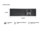 Teclado Inalámbrico Gadnic Universal Recargable