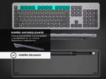 Teclado Inalámbrico Gadnic Bluetooth  USB 24G 104 Teclas Compatible con Windows iOS Android