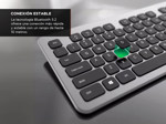 Teclado Inalámbrico Gadnic Bluetooth  USB 24G 104 Teclas Compatible con Windows iOS Android
