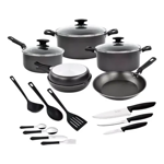 Batería Cocina Tramontina 38 Pzs Loreto 20399-079 Negra