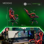 Silla Gamer Constrictor Lampalagua Color Rojo
