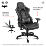 Silla gamer Level Up Silla Gamer Pc Dc Batman Gotham apoya pies