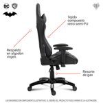 Silla gamer Level Up Silla Gamer Pc Dc Batman Gotham apoya pies