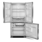 Heladera French Door Whirlpool Invert WRO85AK 592L Inox Evox