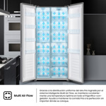 Heladera Hisense Side By Side 468L Negra RS3N428NAB