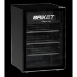 HELADERA EXHIBIDORA BRIKET MASTER 1200 FULL GLASS S  - NEGRO 120 LTSLED